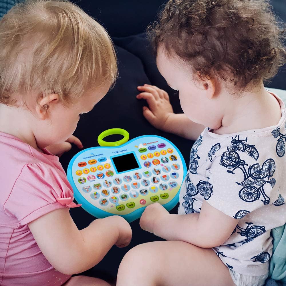 Fidtoy Ordinateur Éducatif Apple avec Écran LED pour Enfants