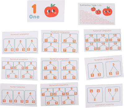 Fidtoy Montessori Wooden Apple Picking Game – Educational Counting & Math Toy for Kids Ages 4-6