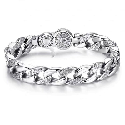 Buddha Stones Tibet Om Mani Padme Hum Double Dorje Vajra Creativity Bracelet Bracelet BS 4