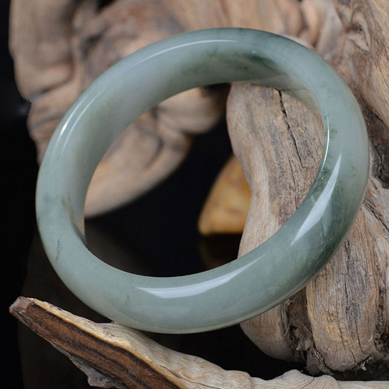 Buddha Stones Natural Jade Luck Healing Bangle Bracelet Bracelet BS 1