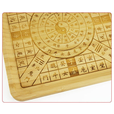 Buddha Stones Feng Shui Bamboo Bagua Map Harmony Energy Map Bagua Map BS 13