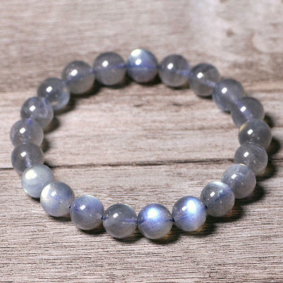 Buddha Stones Natural Moonstone Calm Positive Bracelet Bracelet BS 9mm