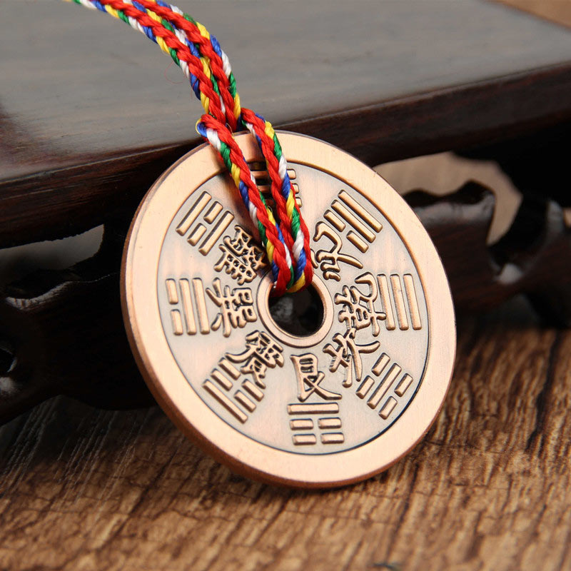 Buddha Stones Taoism Yin Yang Symbol Protection Pendant Decoration Amulet Decorations BS Brown The Mountain Spirit