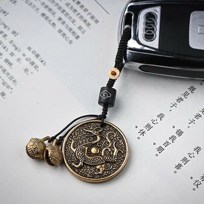 Buddha Stones Four Symbols Azure Dragon White Tiger Vermilion Bird Black Tortoise Key Chain Key Chain BS 1