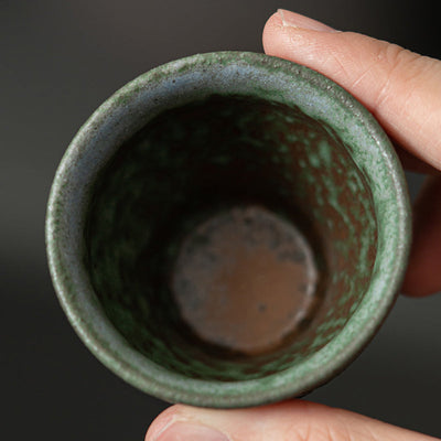Buddha Stones Small Vintage Style Ceramic Teacup Kung Fu Tea Cup 50ml Cup BS 4