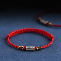 Foviel Handcrafted 925 Sterling Silver Everything Goes Well Design Protection Strength Bracelet Anklet