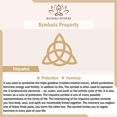 Buddha Stones  Triangle Knot Triquetra Titanium Steel Calm Rotatable Ring Ring BS 10