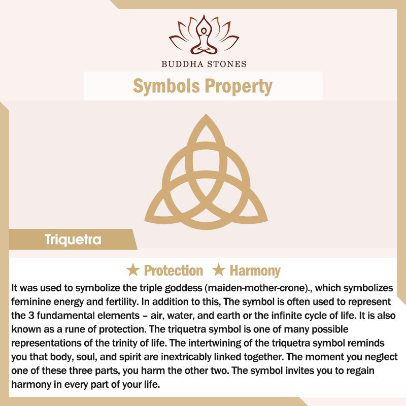 Buddha Stones  Triangle Knot Triquetra Titanium Steel Calm Rotatable Ring Ring BS 10