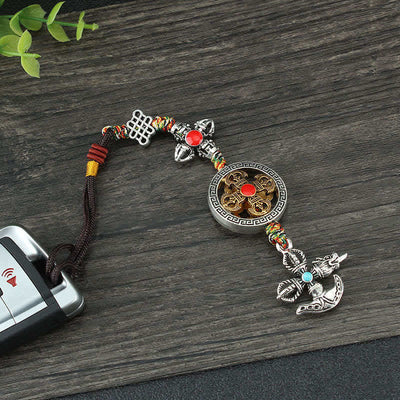 Buddha Stones Tibet Vajra Spiritual Power Car Hanging Decoration Car Hanging Decoration BS 6