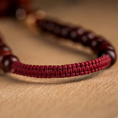Foviel Tibetan Small Leaf Red Sandalwood Lotus Cinnabar Sachet Protection Tassel Car Hanging Decoration