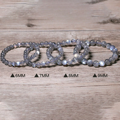Buddha Stones Natural Moonstone Calm Positive Bracelet Bracelet BS 13