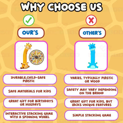 Jeu d'empilage amusant La Girafe qui Chute - 813