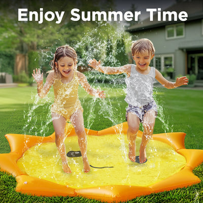 Fidtoy Sunshine Splash Pad for Kids Outdoor Water Play