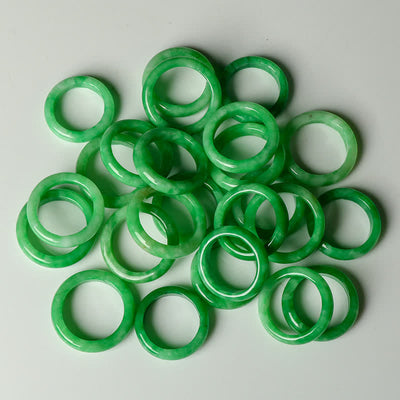 Buddha Stones  Jade Abundance Luck Ring Rings BS 3