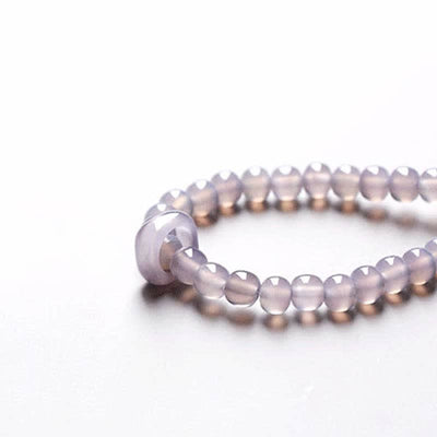 Buddha Stones Natural Amethyst Crystal Meditation Healing Bracelet Bracelet BS 20