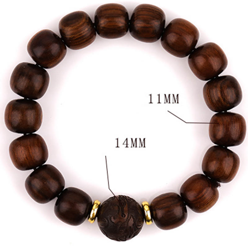 Buddha Stones Natural Rosewood Compassion Bracelet Bracelet BS 7