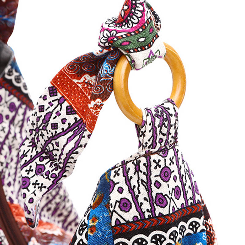 Buddha Stones Cotton Stripes Print Crossbody Bag Shoulder Bag Crossbody Bag&Shoulder Bag BS 7