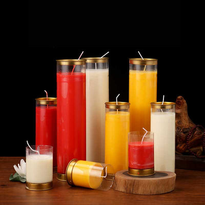 Buddha Stones Meditation Prayer Altar Candle Buddhist Temple Rituals Use Items Prayer Altar Candles BS main