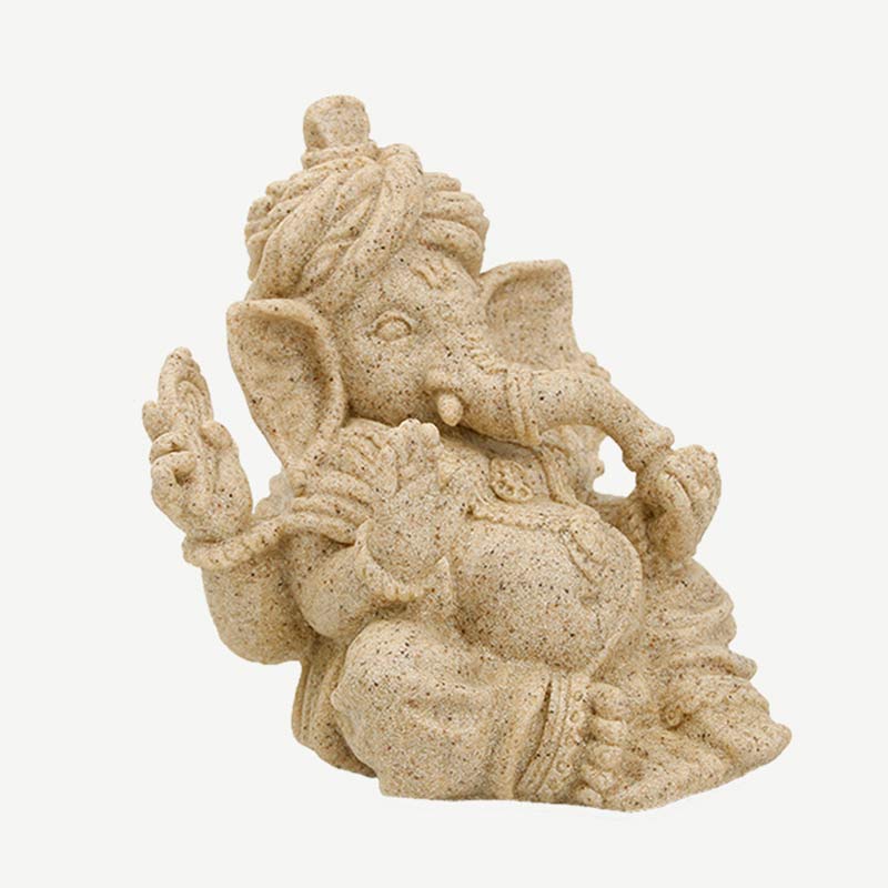 Buddha Stones Ganesh Ganpati Elephant Statue Blessing Protection Home Decoration Decorations BS 2