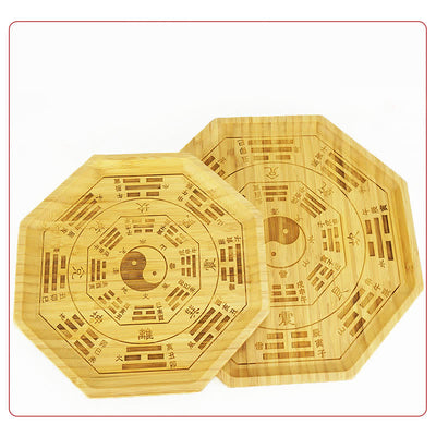 Buddha Stones Feng Shui Bamboo Bagua Map Harmony Energy Map Bagua Map BS 29