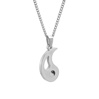 2pcs Yin Yang Pendant Couple Necklace Necklace BS 4