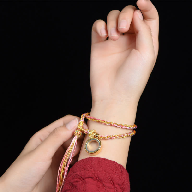 Buddha Stones Tibetan Handmade Luck Colorful String Single Double Wrap Braided Bracelet Bracelet BS 2