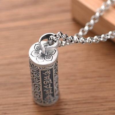 Buddha Stones Six True Words Protection Necklace Pendant Necklaces & Pendants BS 5