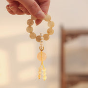 Bracelet mala Foviel Citrine Paix Boucle Prospérité Bonheur