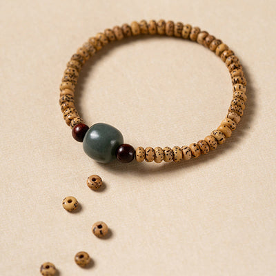Foviel Bodhi Samen kleine Blatt rote Sandelholz Weisheit Armband