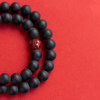 Foviel Tibetan Cypress Cinnabar Lotus Healing Bracelet