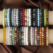 Foviel Natural Stone Quartz Healing Beads Bracelet
