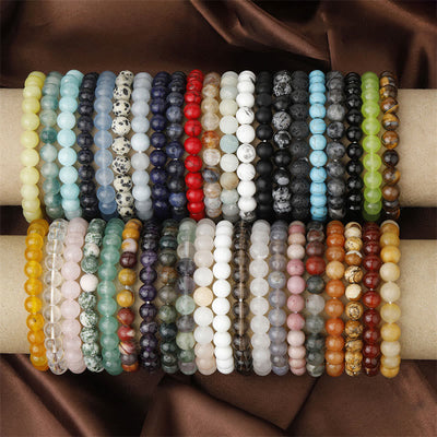 Buddha Stones Natural Stone Quartz Healing Beads Bracelet Bracelet BS 8mm Green Agate