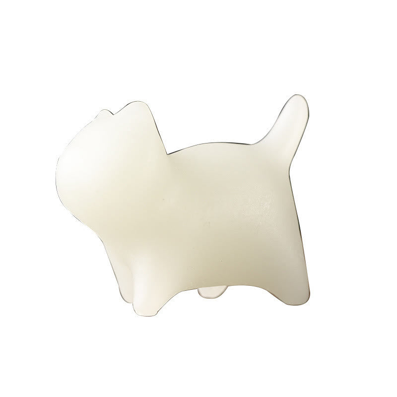 Buddha Stones 2Pcs Mini Cute Cat Glowstone Luminous Lucky Cat Energy Decoration Decorations BS 10