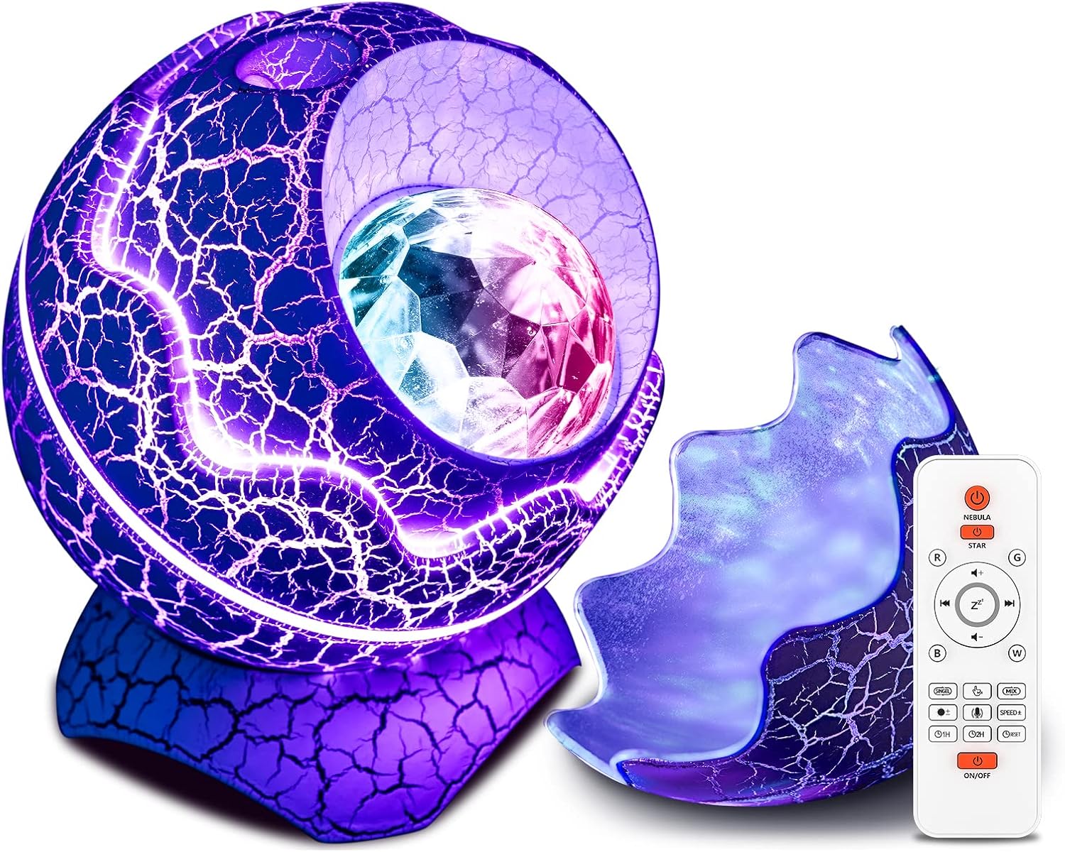 Fidtoy Dinosaur Egg Galaxy Projector Night Light