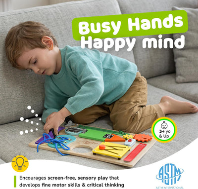 Fidtoy Montessori Learning Busy Board for Toddlers