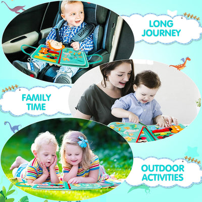 ezdoit Busy Board Montessori Toy Sensory Board for Toddlers Preshool Educational Activity Travel Toy Gift for 3 4 5 Years Old Boys Girls