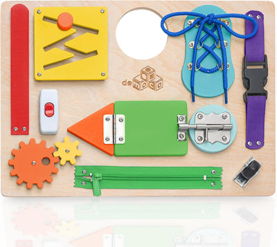 Fidtoy Montessori Learning Busy Board for Toddlers