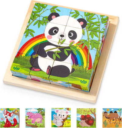 CubePuzzle – Ludique et éducatif – Puzzle 3D en bois