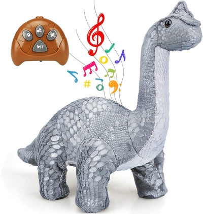Fidtoy Plush Remote Control Dinosaur Toy with Talkback and Music