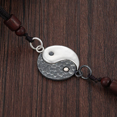 Buddha Stones 990 Sterling Silver Yin Yang Balance Harmony Necklace Pendant (Extra 30% Off | USE CODE: FS30) - image 0