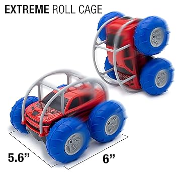 Fidtoy Coche acrobático anfibio a control remoto – Juguete teledirigido todoterreno para niños de 8 años en adelante