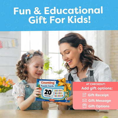 Set de rompecabezas Fidtoy de emparejar números, juguete educativo de matemáticas tempranas