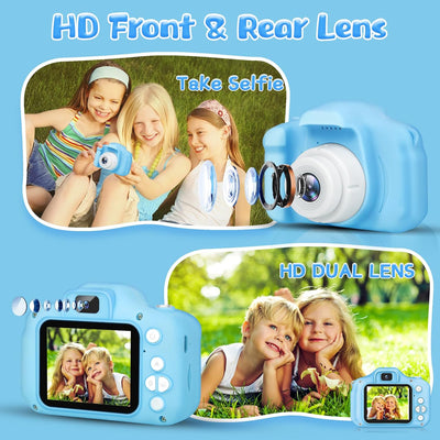 Fidtoy Kids Digital Camera 48MP 1080P Toddler Mini Camera with 32GB Card
