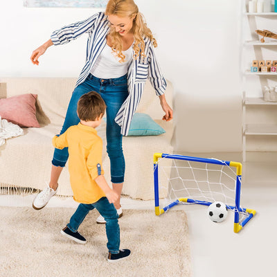 Juego de porterías de fútbol Fidtoy Junior con bomba de balón para niños