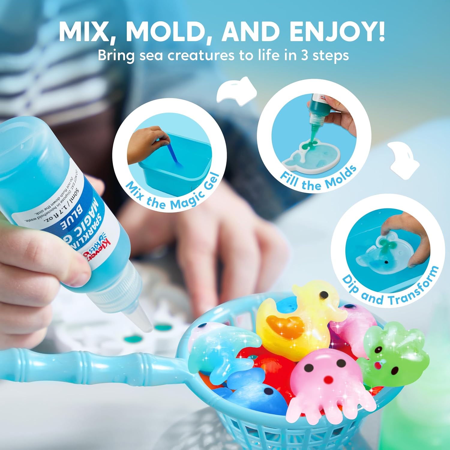Fidtoy Magical Waterscape DIY ELF Water Gel Molding Toy for Kids Creative Craft Play Age 2-6