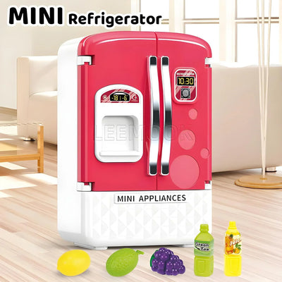 Fidtoy Mini Refrigerador de Juguete – Cocina de Juguete con Luz y Música para Niños de 3+ Años