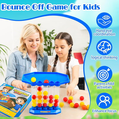 Fidtoy Bounce Ball Table Game for Kids and Family Play