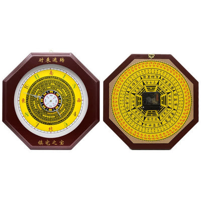 Buddha Stones Feng Shui Bagua Map Balance Energy Map Wall Clock Bagua Map BS 9