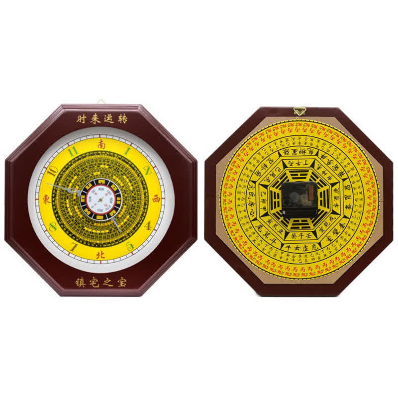 Buddha Stones Feng Shui Bagua Map Balance Energy Map Wall Clock Bagua Map BS 9
