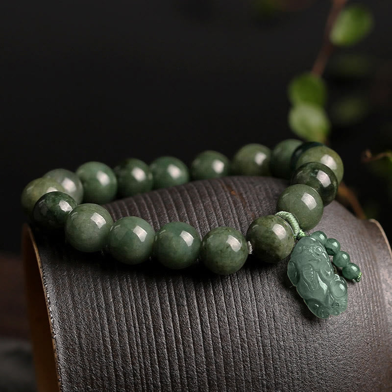 Buddha Stones Tibetan Jade PiXiu Prosperity Bracelet Bracelet BS 1